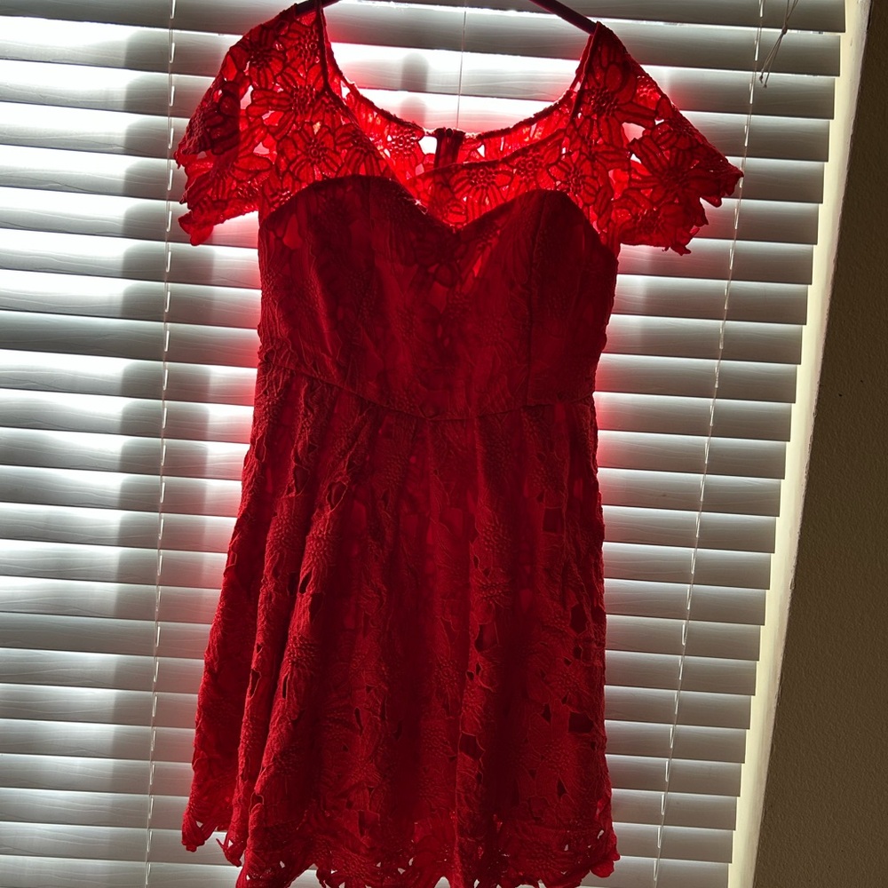 Red Lace Dress